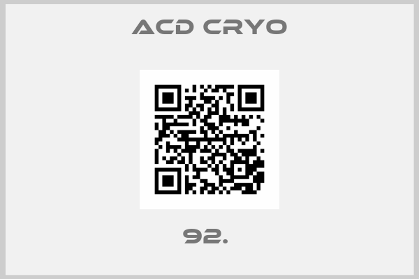 Acd Cryo-92. 
