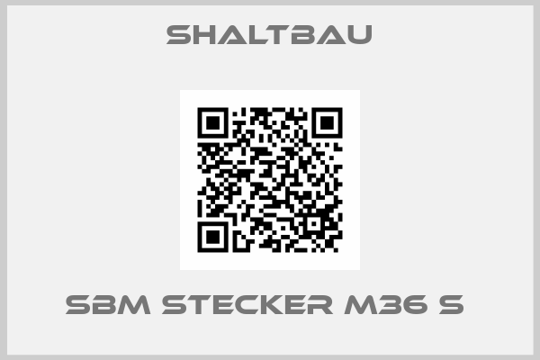 Shaltbau-SBM Stecker M36 S 