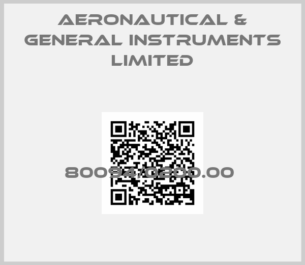 AERONAUTICAL & GENERAL INSTRUMENTS LIMITED-80094/0200.00 