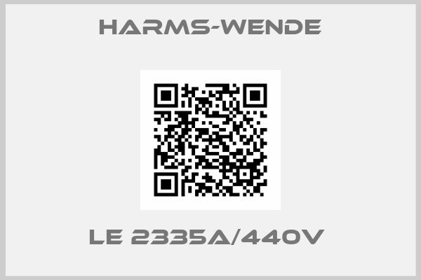Harms-Wende-LE 2335A/440V 