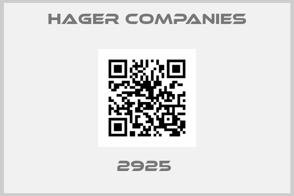 HAGER COMPANIES-2925 