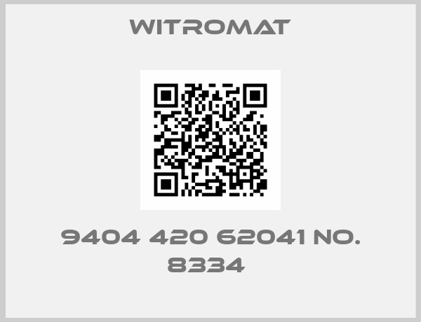 Witromat-9404 420 62041 NO. 8334 