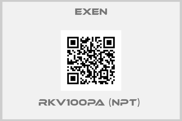 Exen-RKV100PA (NPT) 