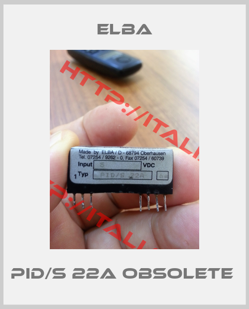 Elba-PID/S 22A obsolete 