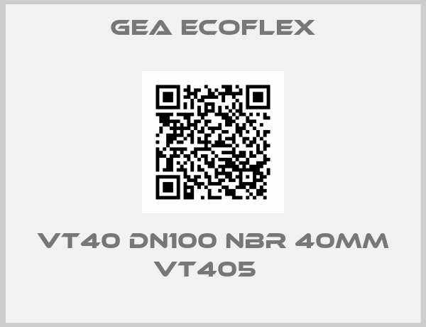 GEA Ecoflex-VT40 DN100 NBR 40MM VT405  