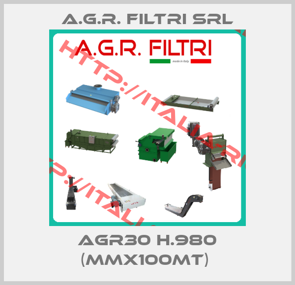 A.G.R. Filtri Srl-AGR30 H.980 (mmx100MT) 