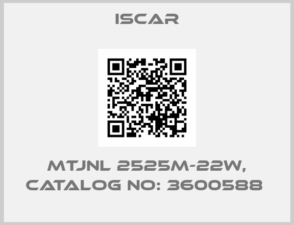 Iscar-MTJNL 2525M-22W, Catalog No: 3600588 