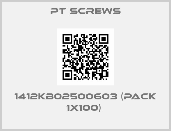 PT Screws-1412KB02500603 (pack 1x100) 