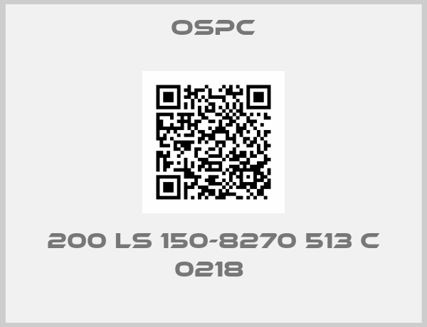 Ospc-200 LS 150-8270 513 C 0218 