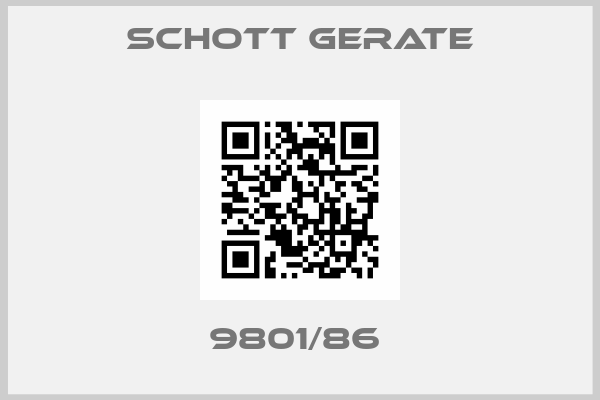 Schott Gerate-9801/86 