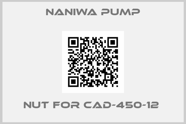 NANIWA PUMP-Nut for CAD-450-12 