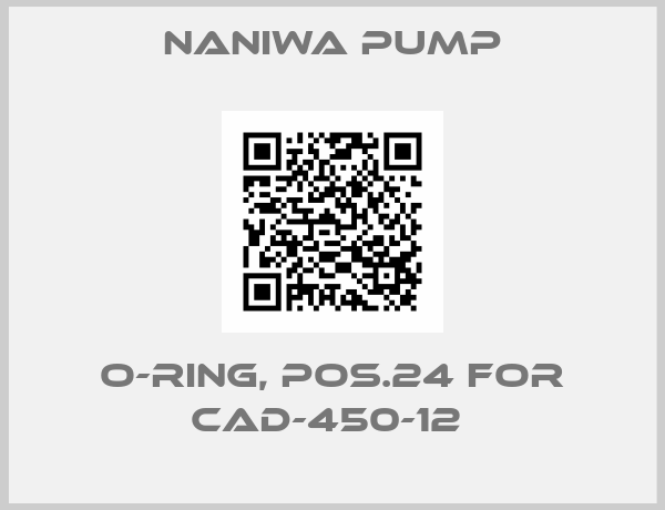 NANIWA PUMP-O-Ring, pos.24 for CAD-450-12 