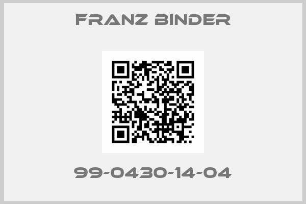 FRANZ BINDER-99-0430-14-04