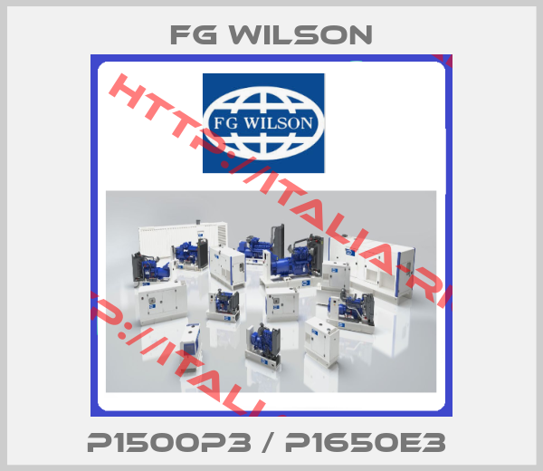 Fg Wilson-P1500P3 / P1650E3 