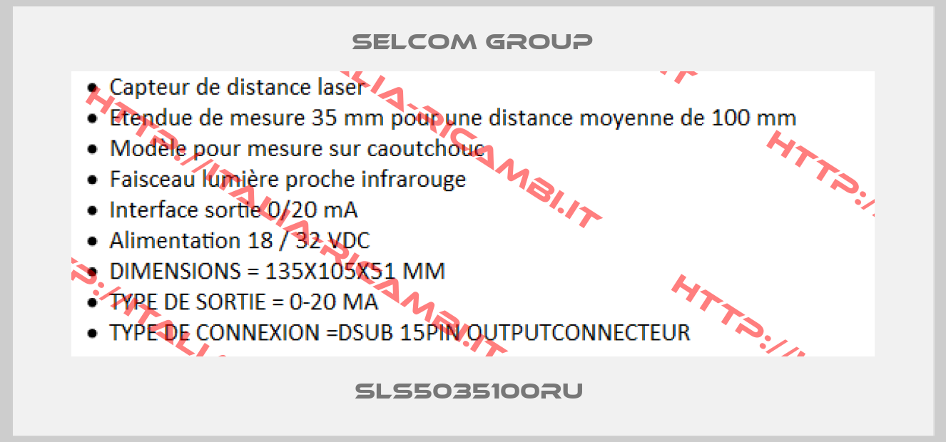 Selcom Group-SLS5035100RU 