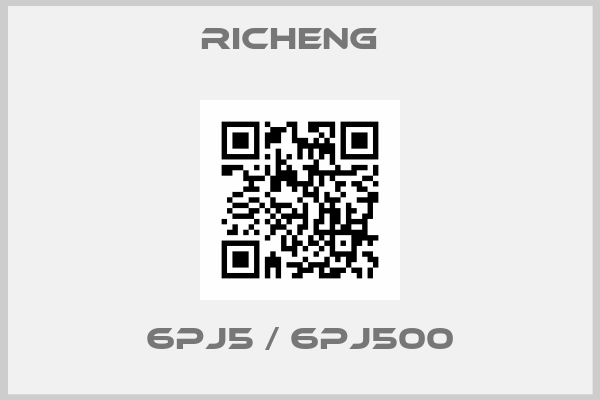 RICHENG  -6PJ5 / 6PJ500