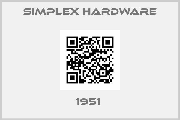 Simplex Hardware-1951 
