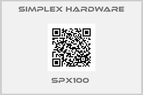 Simplex Hardware-SPX100 