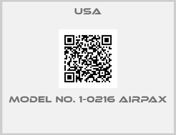 USA-Model No. 1-0216 Airpax 