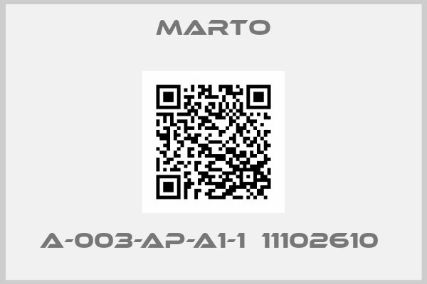 Marto-A-003-AP-A1-1  11102610 