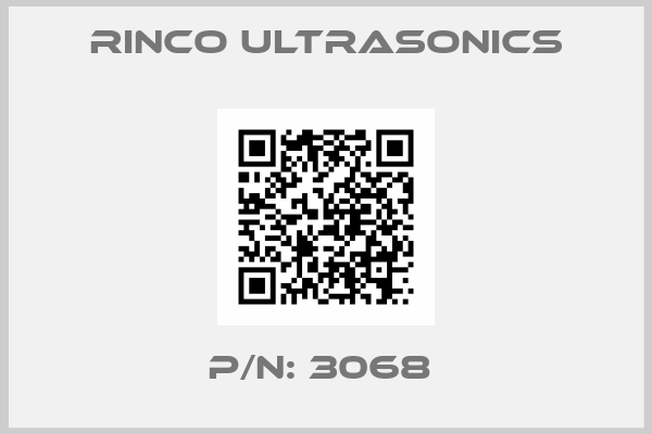 Rinco Ultrasonics-P/N: 3068 