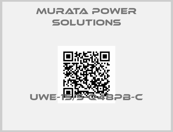 Murata Power Solutions-UWE-15/5-Q48PB-C