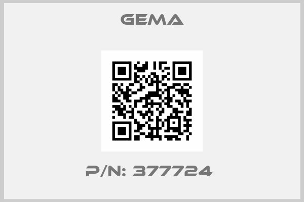 GEMA-P/N: 377724 