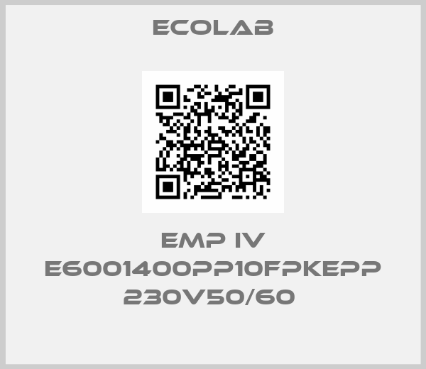 Ecolab-EMP IV E6001400PP10FPKEPP 230V50/60 