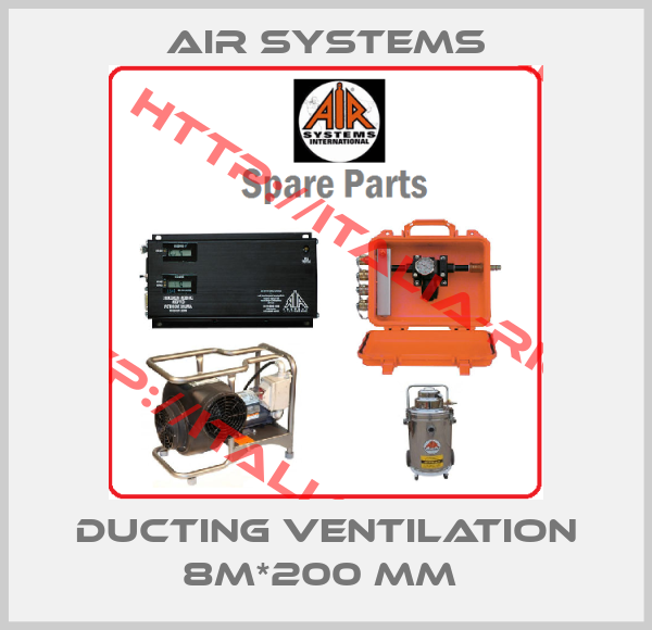 Air systems-Ducting ventilation 8m*200 mm 