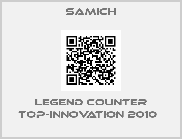 Samich-legend counter top-innovation 2010  