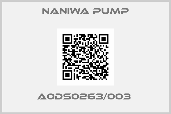 NANIWA PUMP-A0DS0263/003 