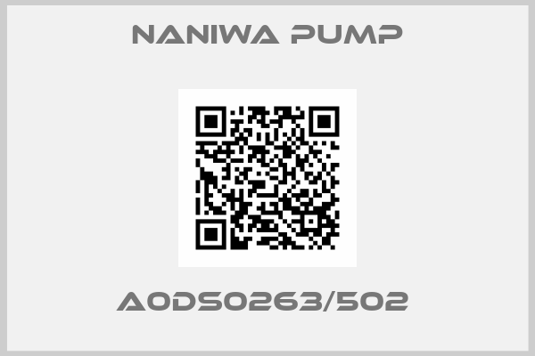 NANIWA PUMP-A0DS0263/502 
