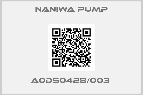 NANIWA PUMP-A0DS0428/003 