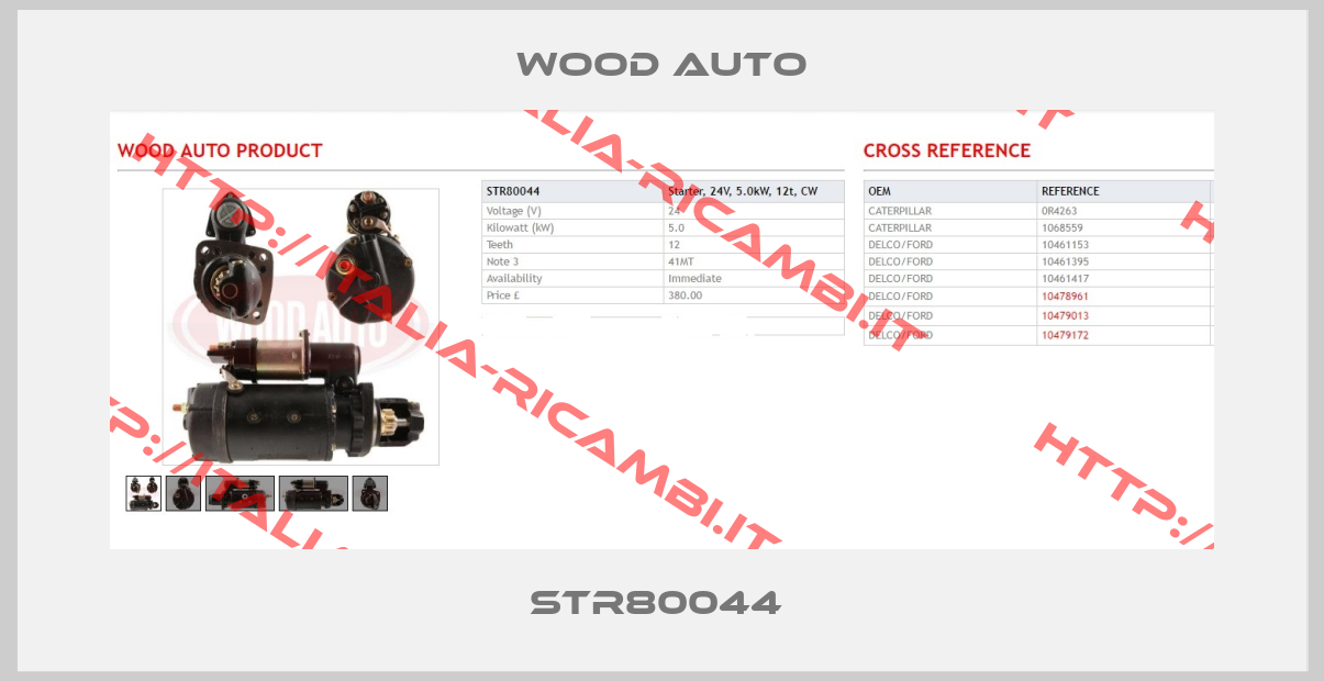 WOOD AUTO-STR80044 