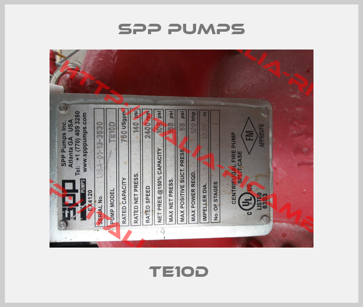 SPP Pumps-TE10D 