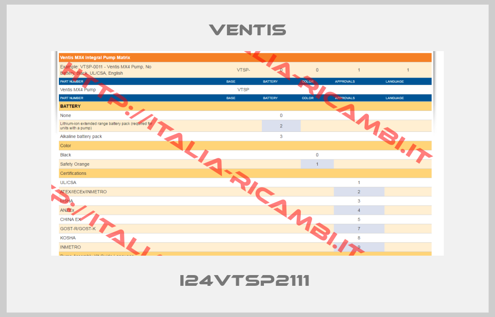 Ventis-I24VTSP2111 