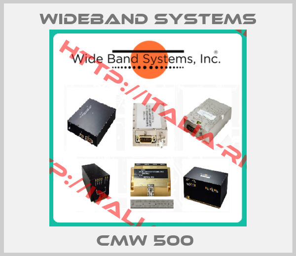 Wideband Systems-CMW 500 