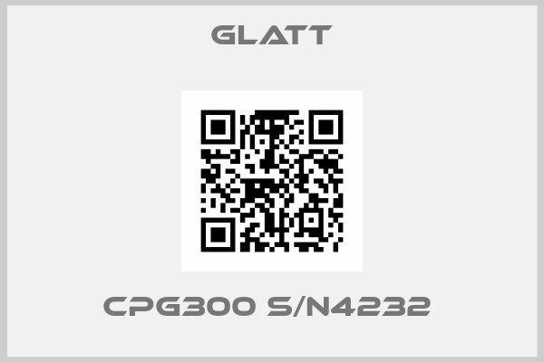 Glatt-CPG300 S/N4232 
