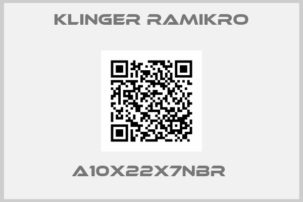 Klinger Ramikro-A10X22X7NBR 
