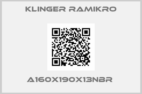 Klinger Ramikro-A160X190X13NBR 