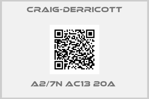 Craig-Derricott-A2/7N AC13 20A 