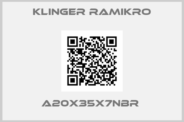 Klinger Ramikro-A20X35X7NBR 