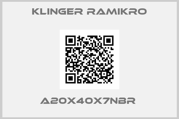 Klinger Ramikro-A20X40X7NBR 