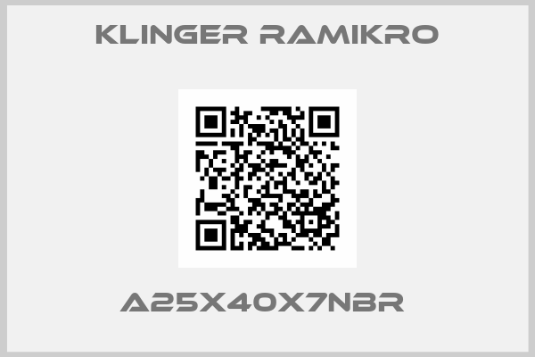 Klinger Ramikro-A25X40X7NBR 