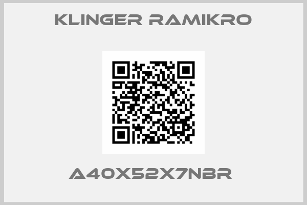 Klinger Ramikro-A40X52X7NBR 