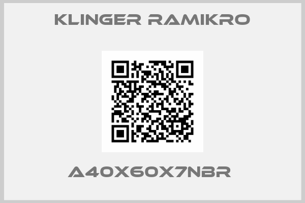 Klinger Ramikro-A40X60X7NBR 