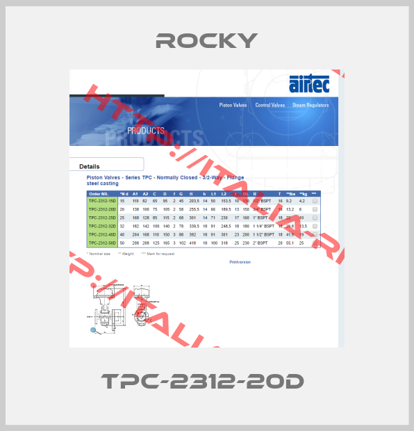 Rocky-TPC-2312-20D 