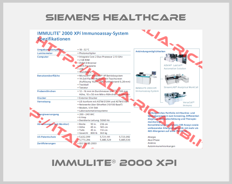 Siemens Healthcare-IMMULITE® 2000 XPi 