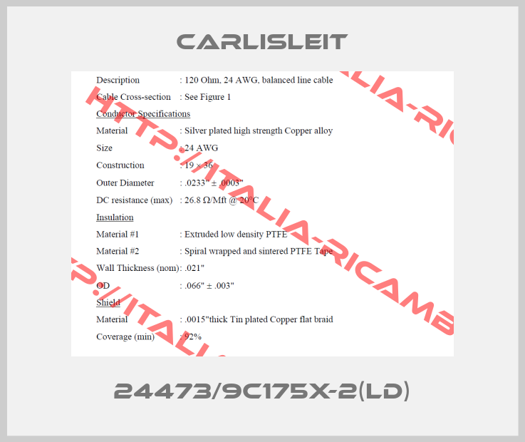 CarlisleIT-24473/9C175X-2(LD)