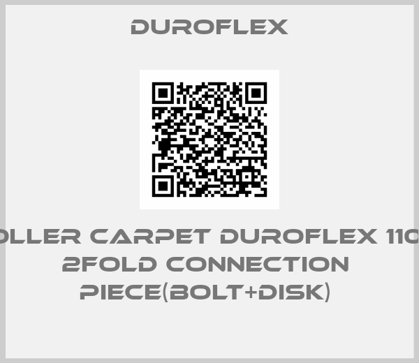DUROFLEX-Roller carpet duroflex 110 ‐  2fold connection  piece(bolt+disk) 
